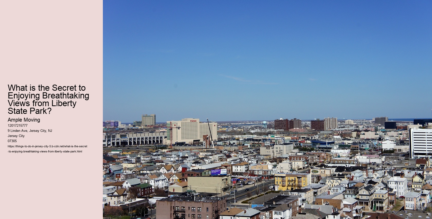 What is the Secret to Enjoying Breathtaking Views from Liberty State Park?